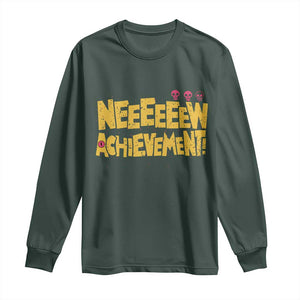 New Achievement Long Sleeve Shirt Funny Sci-Fi Book Lover TS14 Dark Forest Green Print Your Wear
