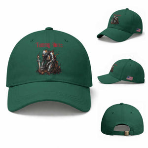Tummy Hurts Baseball Cap Funny Medieval Knight Dark Humor TS14 Baseball Cap Universal Fit Irish Green Print Your Wear