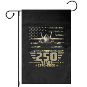 250 Years Anniversary Garden Flag Patriotic Jet Fighter US Flag Camo TS14 Black Print Your Wear