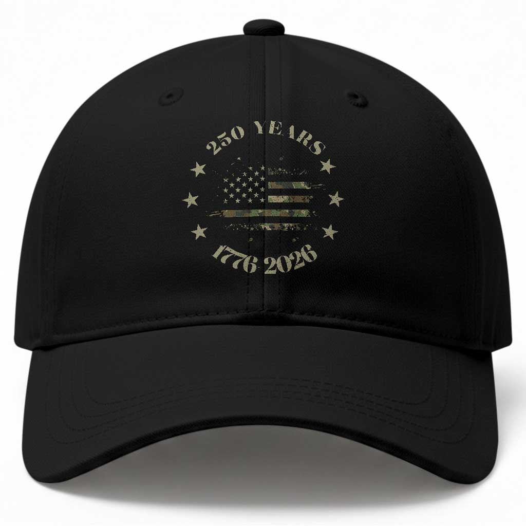 250 Years Anniversary Baseball Cap Camo American Flag Independence Day TS14 Print Your Wear
