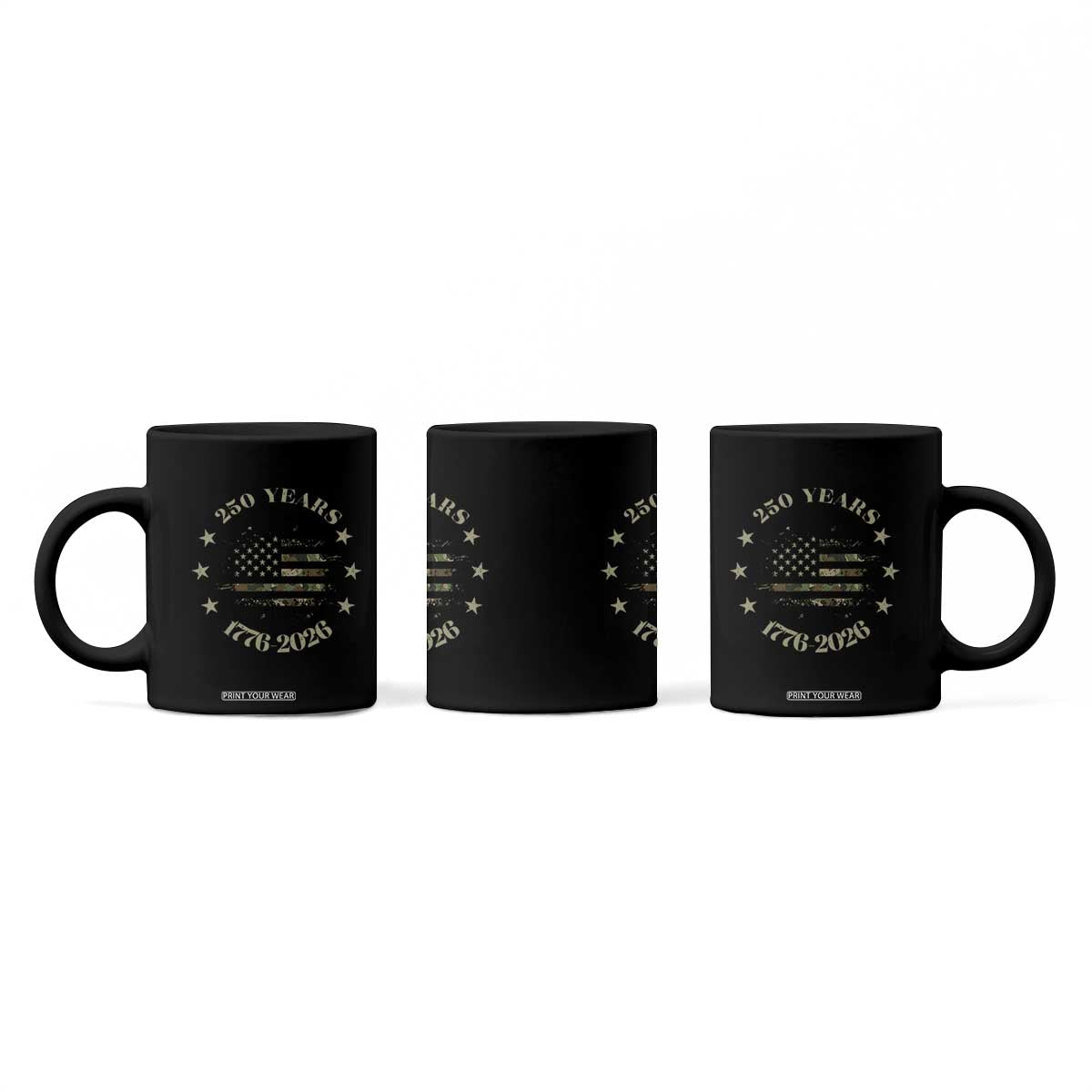 250 Years Anniversary Coffee Mug Camo American Flag Independence Day TS14 Print Your Wear