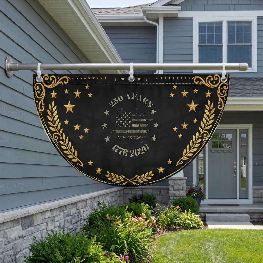 250 Years Anniversary Patriotic Fan Flag Jet Fighter US Flag Camo TS14 2pcs pack Vintage Black Print Your Wear