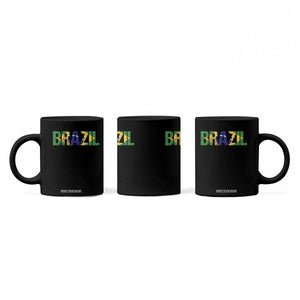 Brazil Brasil Flag Coffee Mug Vintage Distressed Brazil TS14 Print Your Wear