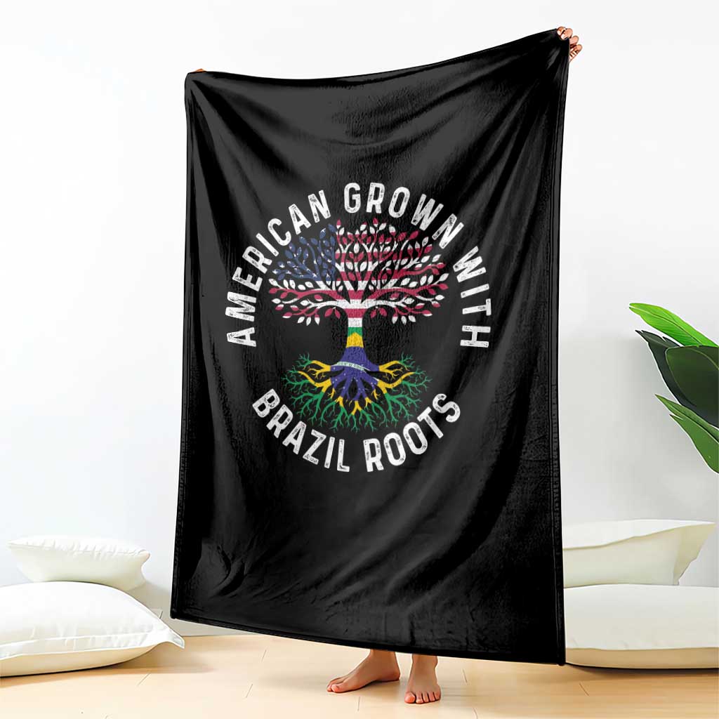 Brazilian Roots American Grown Tree Flag Throw Blanket TS14 Print Your Wear