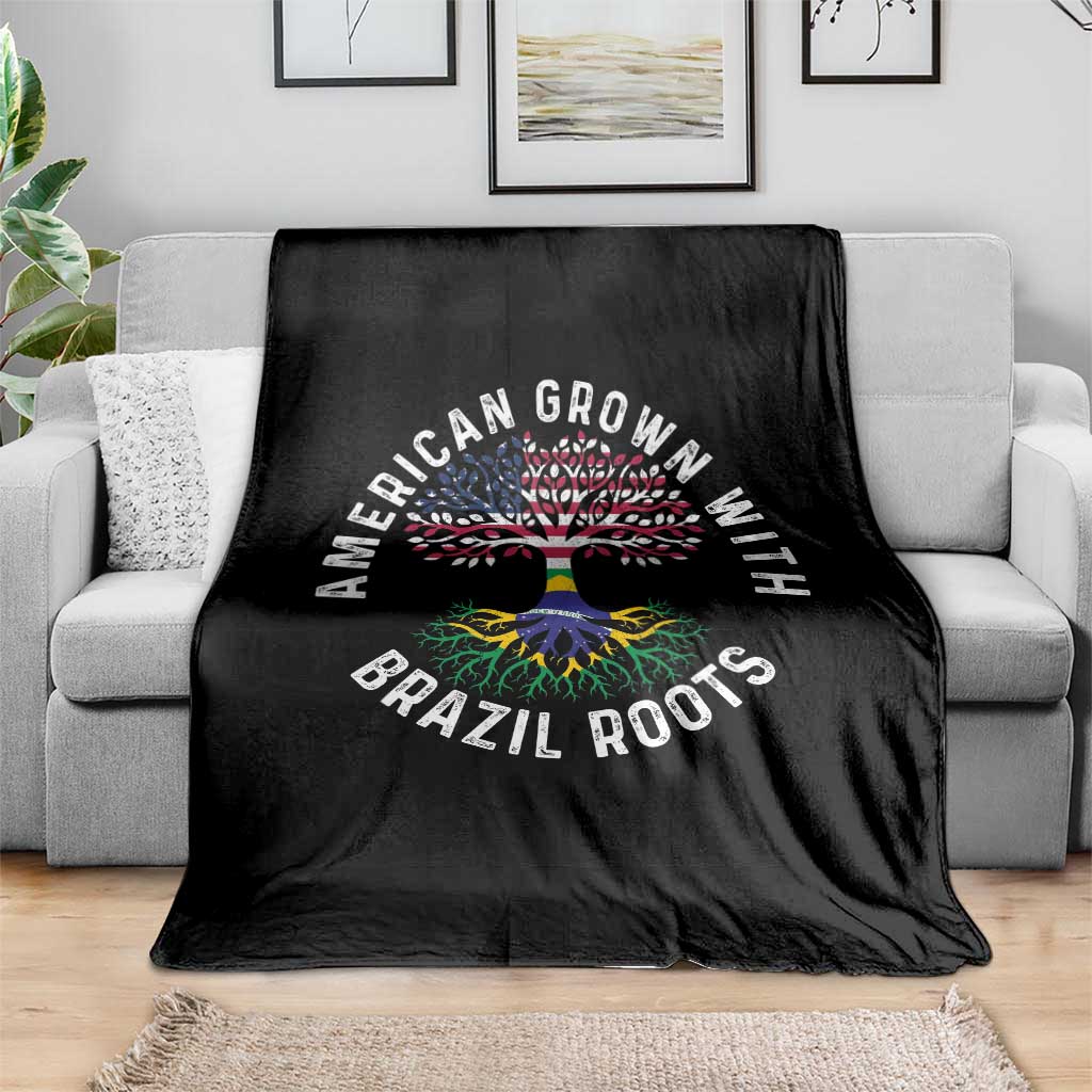 Brazilian Roots American Grown Tree Flag Throw Blanket TS14 Print Your Wear