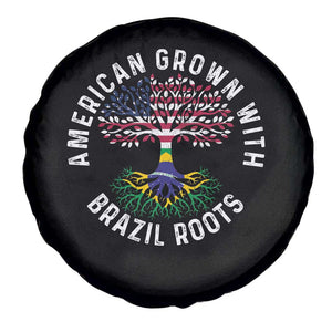 Brazilian Roots American Grown Tree Flag Spare Tire Cover TS14 Print Your Wear