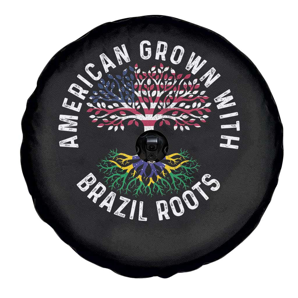 Brazilian Roots American Grown Tree Flag Spare Tire Cover TS14 Print Your Wear