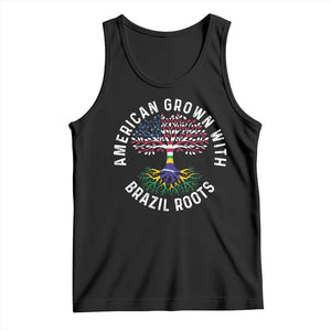 Brazilian Roots American Grown Tree Flag Tank Top TS14 Black Print Your Wear