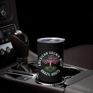 Brazilian Roots American Grown Tree Flag Tumbler Cup TS14 Print Your Wear