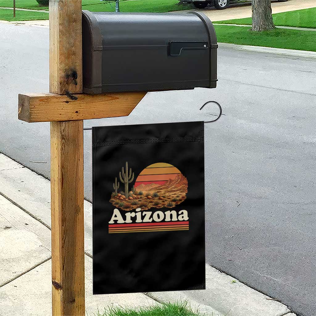 Arizona Desert Sunset Saguaro Cactus Mountains Nature Lover Garden Flag TS14 Print Your Wear