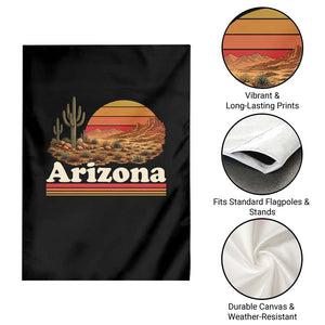 Arizona Desert Sunset Saguaro Cactus Mountains Nature Lover Garden Flag TS14 Print Your Wear