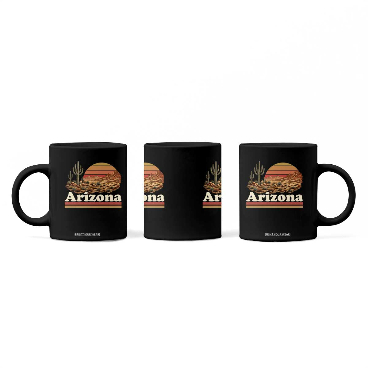 Arizona Desert Sunset Saguaro Cactus Mountains Nature Lover Coffee Mug TS14 Print Your Wear