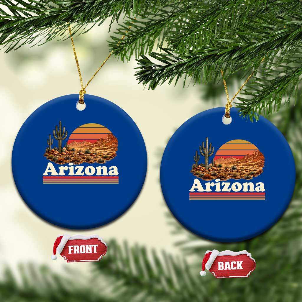 Arizona Desert Sunset Saguaro Cactus Mountains Nature Lover Ceramic Ornament TS14 1pc Blue Print Your Wear