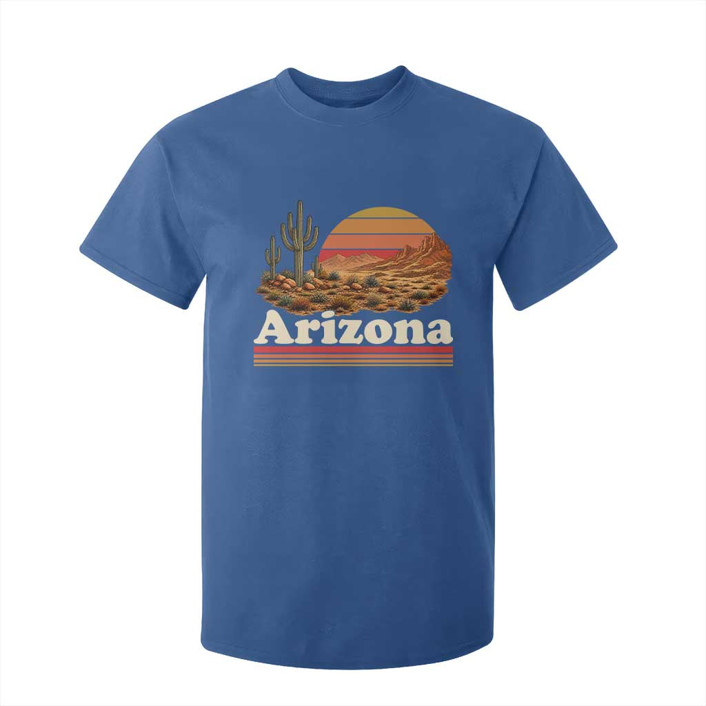 Arizona Desert Sunset Saguaro Cactus Mountains Nature Lover T Shirt For Kid TS14 Royal Blue Print Your Wear