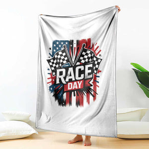 Checkered Flag Racing Throw Blanket Race Day Team Lover TS14 Print Your Wear