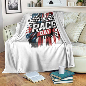 Checkered Flag Racing Throw Blanket Race Day Team Lover TS14 Print Your Wear