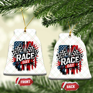Checkered Flag Racing Ceramic Ornament Race Day Team Lover TS14 Print Your Wear