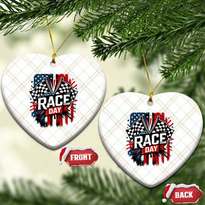 Checkered Flag Racing Ceramic Ornament Race Day Team Lover TS14 Print Your Wear