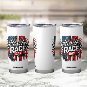 Checkered Flag Racing Tumbler Cup Race Day Team Lover TS14 Print Your Wear