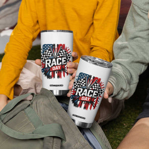 Checkered Flag Racing Tumbler Cup Race Day Team Lover TS14 Print Your Wear