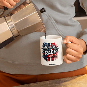 Checkered Flag Racing Coffee Mug Race Day Team Lover TS14 Print Your Wear