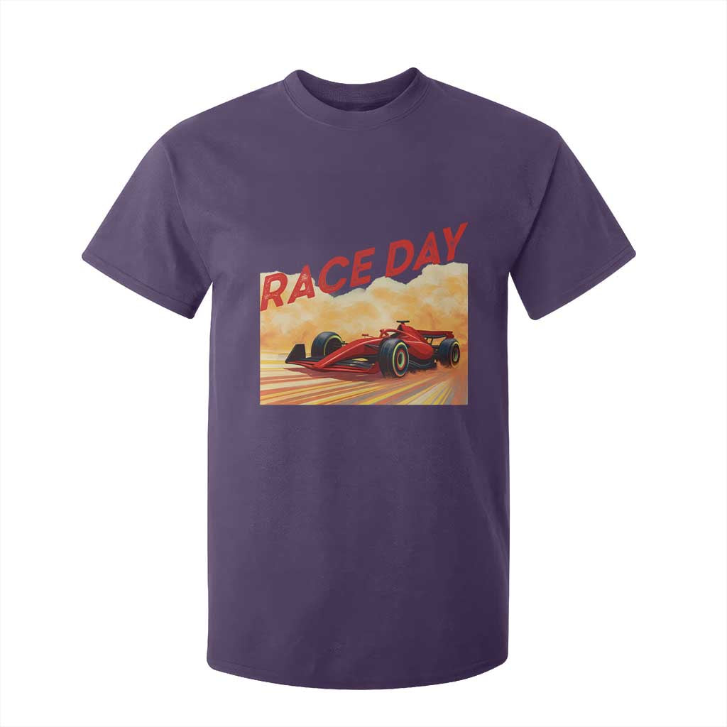 Vintage Racing Formula Car T Shirt For Kid TS14 Purple Print Your Wear