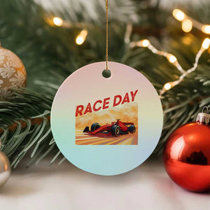 Vintage Racing Formula Car Ceramic Ornament TS14 1pc Pastel Print Your Wear