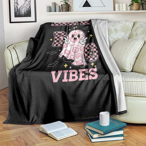 Race Car Halloween Throw Blanket Boo Checkered Coquette Bow TS14 Print Your Wear