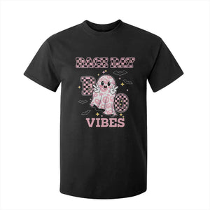 Race Car Halloween T Shirt For Kid Boo Checkered Coquette Bow TS14 Black Print Your Wear