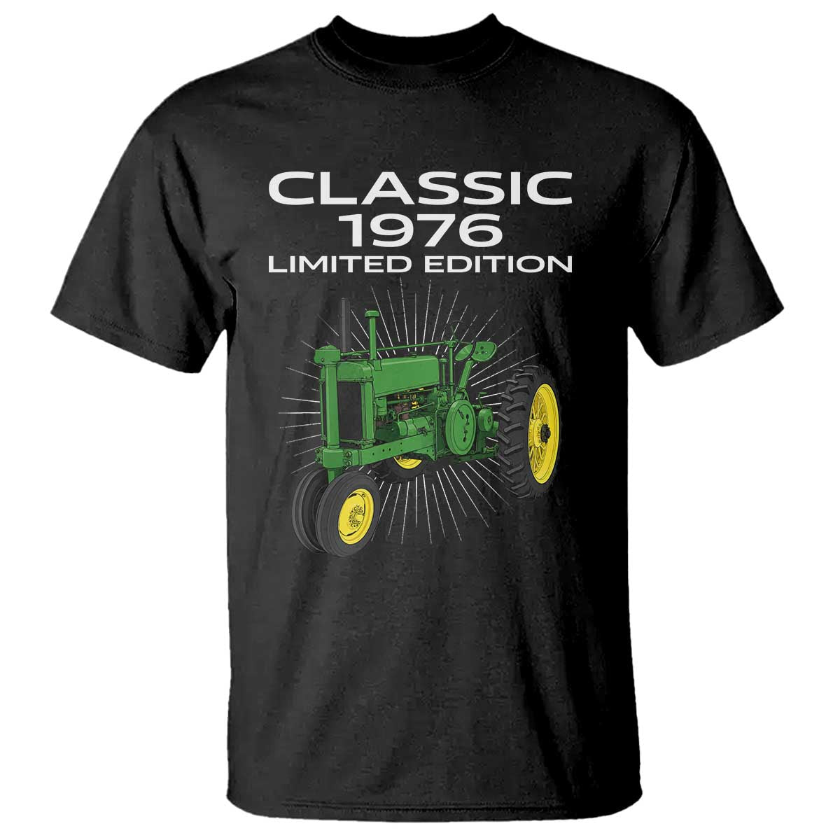 50th Birthday 1976 Limited Edition Classic Farm Tractor T Shirt