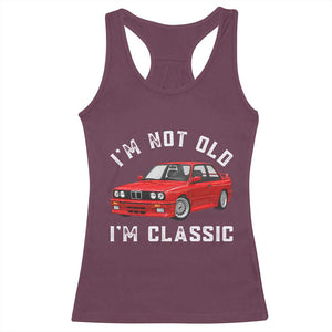 I'm Not Old I'm A Classic Racerback Tank Top Vintage 1986 Classic German Performance Car