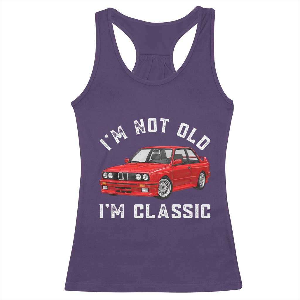 I'm Not Old I'm A Classic Racerback Tank Top Vintage 1986 Classic German Performance Car