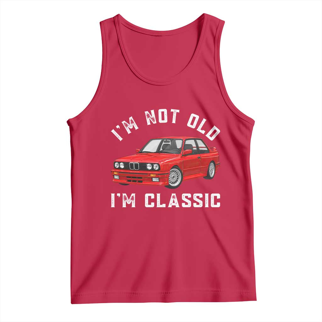 I'm Not Old I'm A Classic Tank Top Vintage 1986 Classic German Performance Car