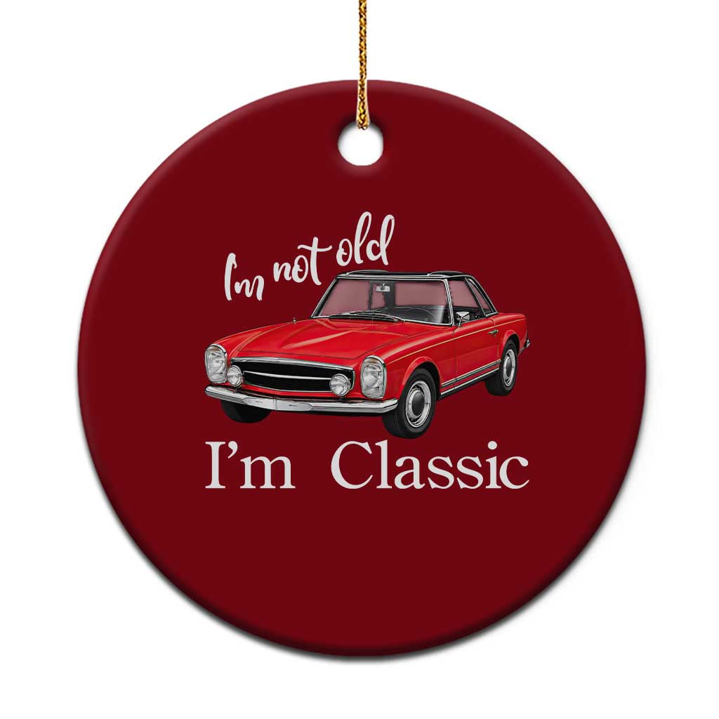I'm Not Old I'm A Classic Ceramic Ornament Vintage 1963 Classic Luxury Roadster