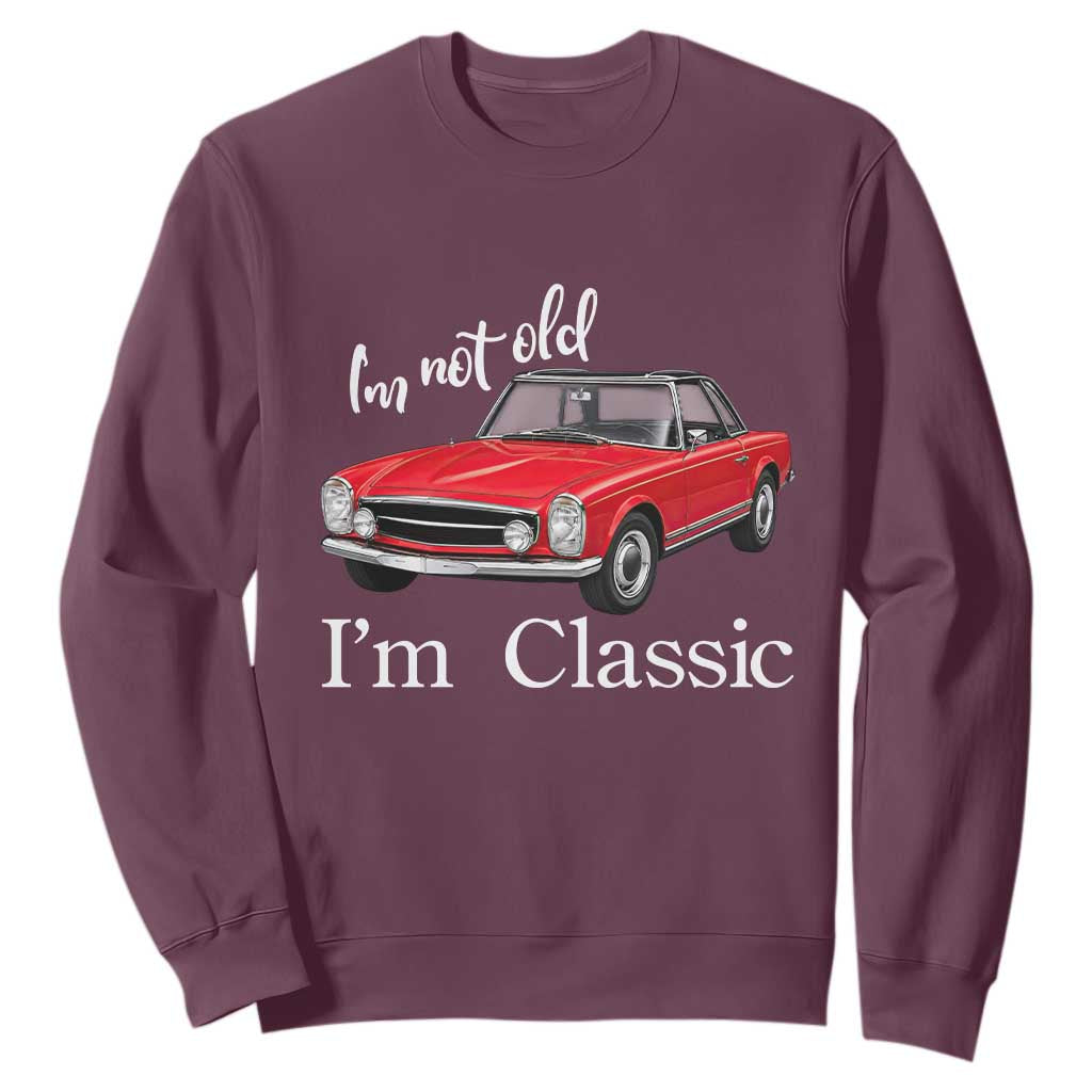 I'm Not Old I'm A Classic Sweatshirt Vintage 1963 Classic Luxury Roadster