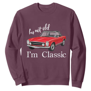 I'm Not Old I'm A Classic Sweatshirt Vintage 1963 Classic Luxury Roadster