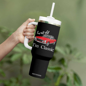 I'm Not Old I'm A Classic Tumbler With Handle Vintage 1963 Classic Luxury Roadster