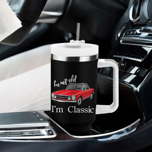 I'm Not Old I'm A Classic Tumbler With Handle Vintage 1963 Classic Luxury Roadster