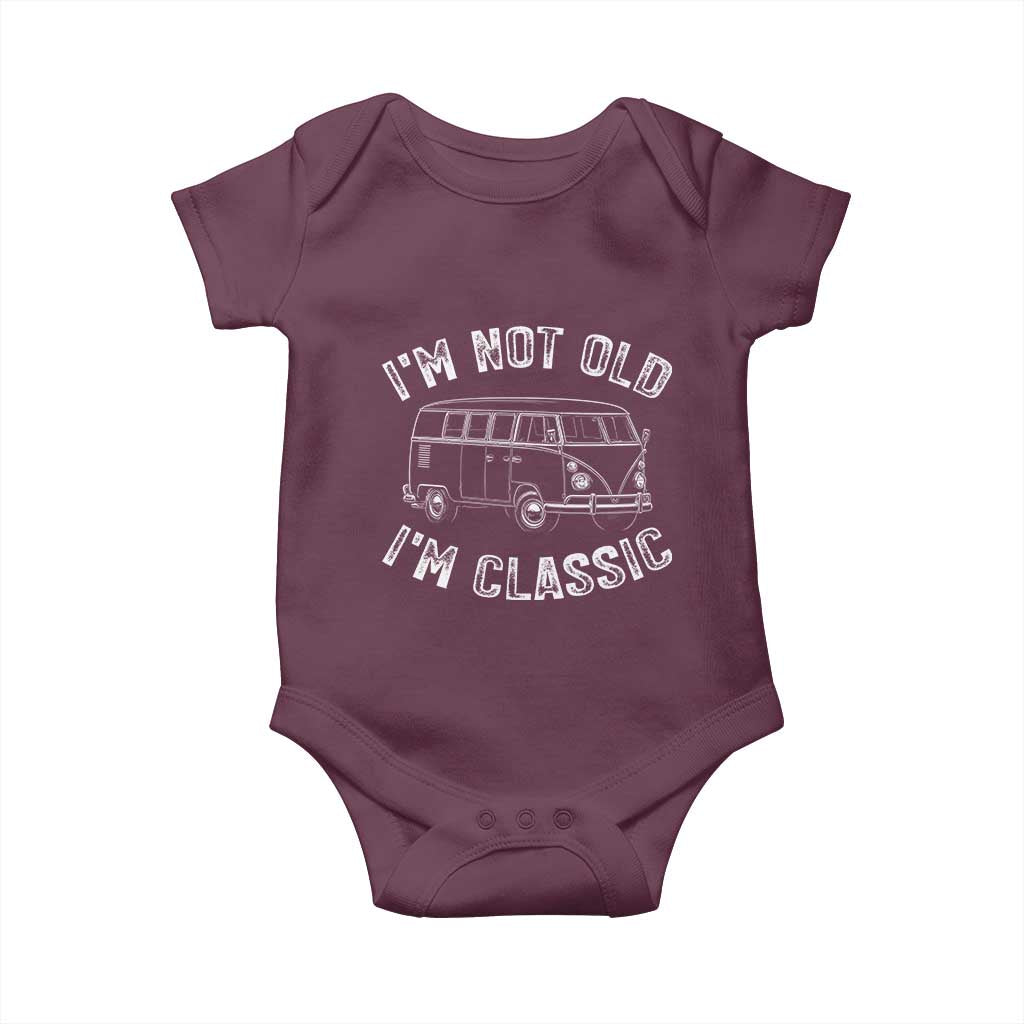 I'm Not Old I'm A Classic Baby Onesie Vintage 1967 Classic Microbus