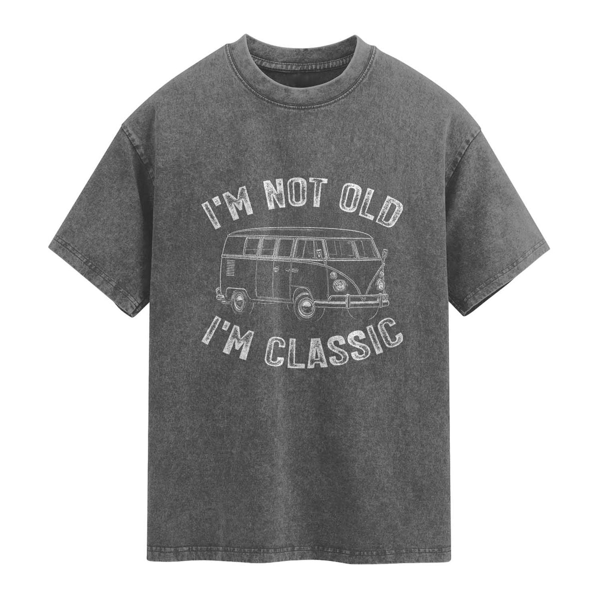 I'm Not Old I'm A Classic Washed Cotton T-Shirt Vintage 1967 Classic Microbus