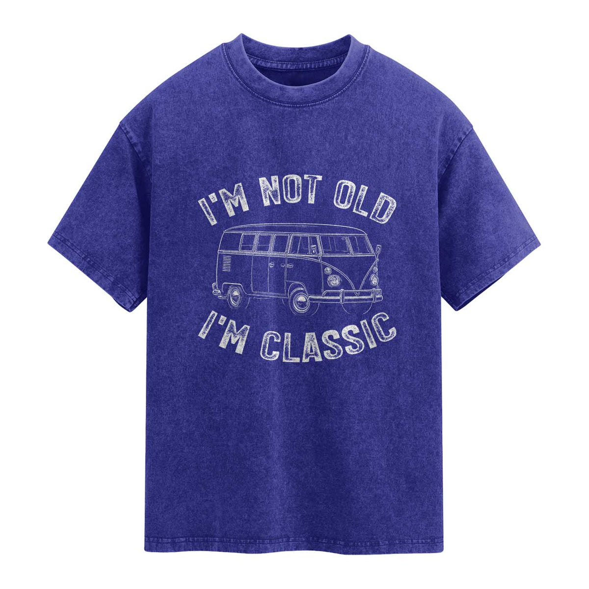 I'm Not Old I'm A Classic Washed Cotton T-Shirt Vintage 1967 Classic Microbus