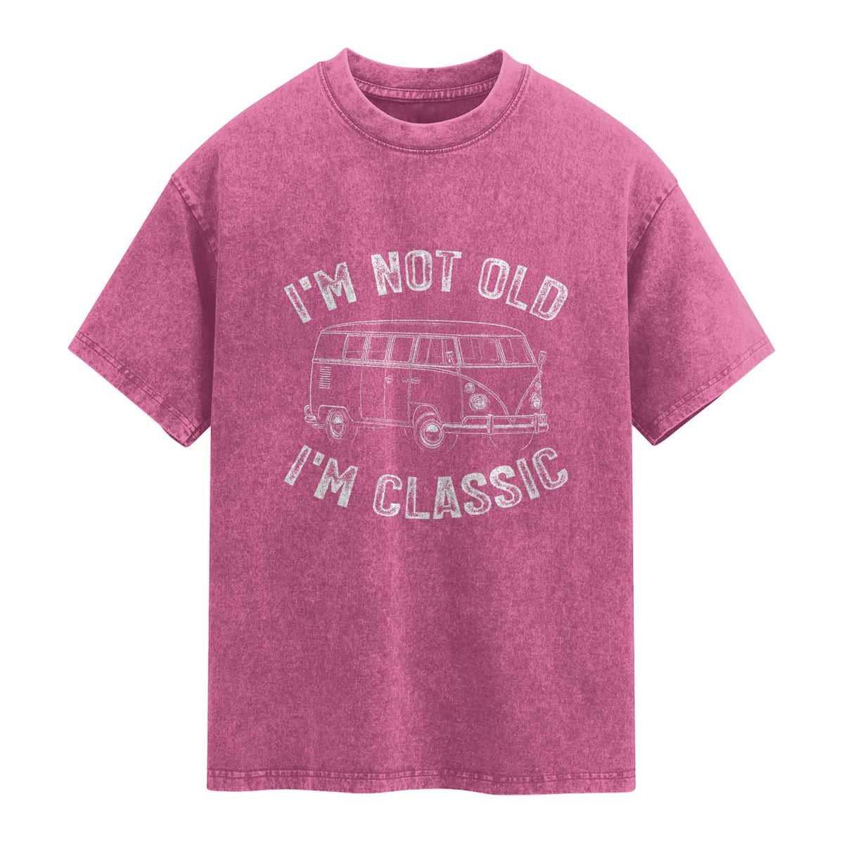 I'm Not Old I'm A Classic Washed Cotton T-Shirt Vintage 1967 Classic Microbus