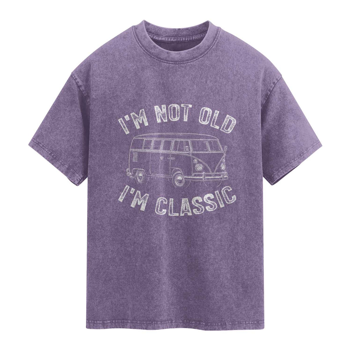 I'm Not Old I'm A Classic Washed Cotton T-Shirt Vintage 1967 Classic Microbus