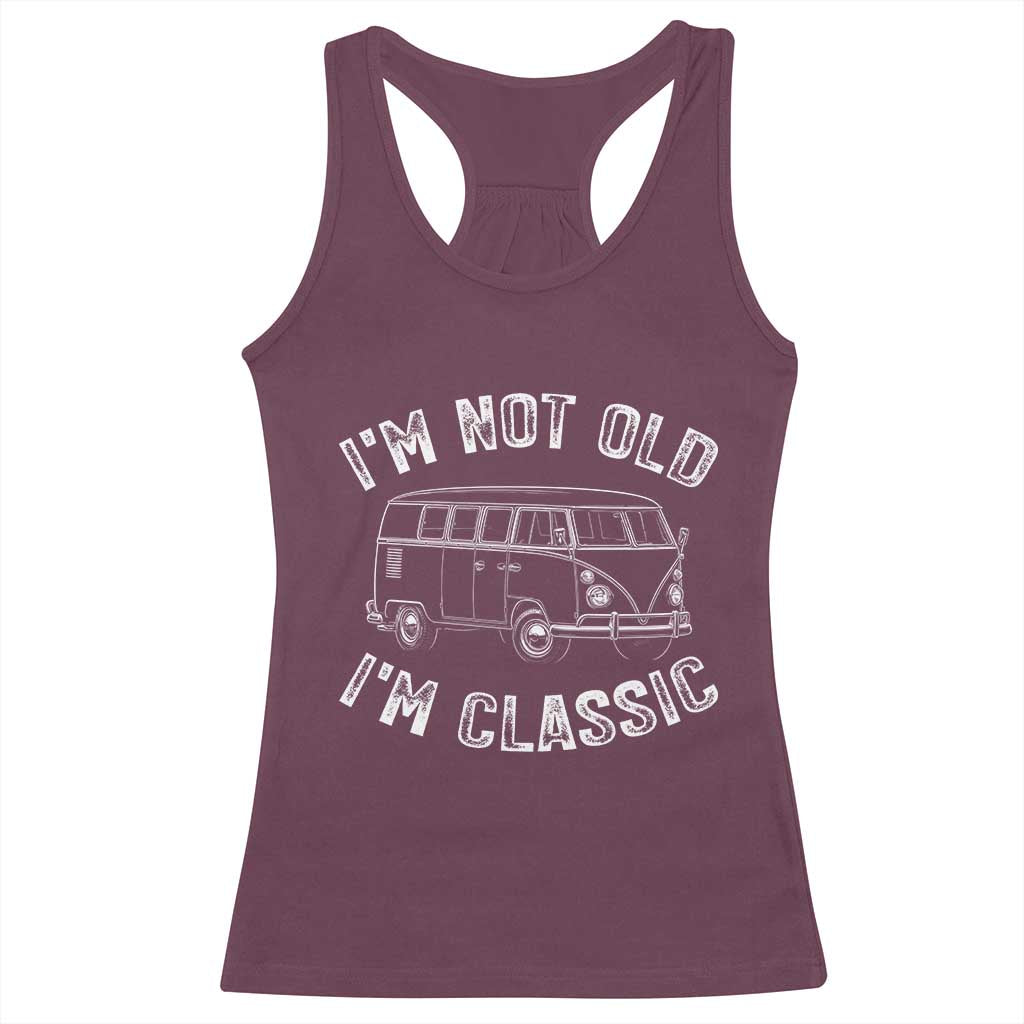 I'm Not Old I'm A Classic Racerback Tank Top Vintage 1967 Classic Microbus