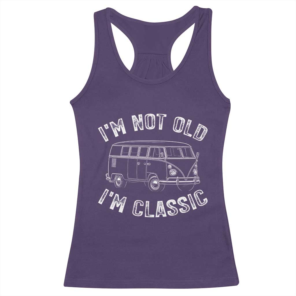 I'm Not Old I'm A Classic Racerback Tank Top Vintage 1967 Classic Microbus