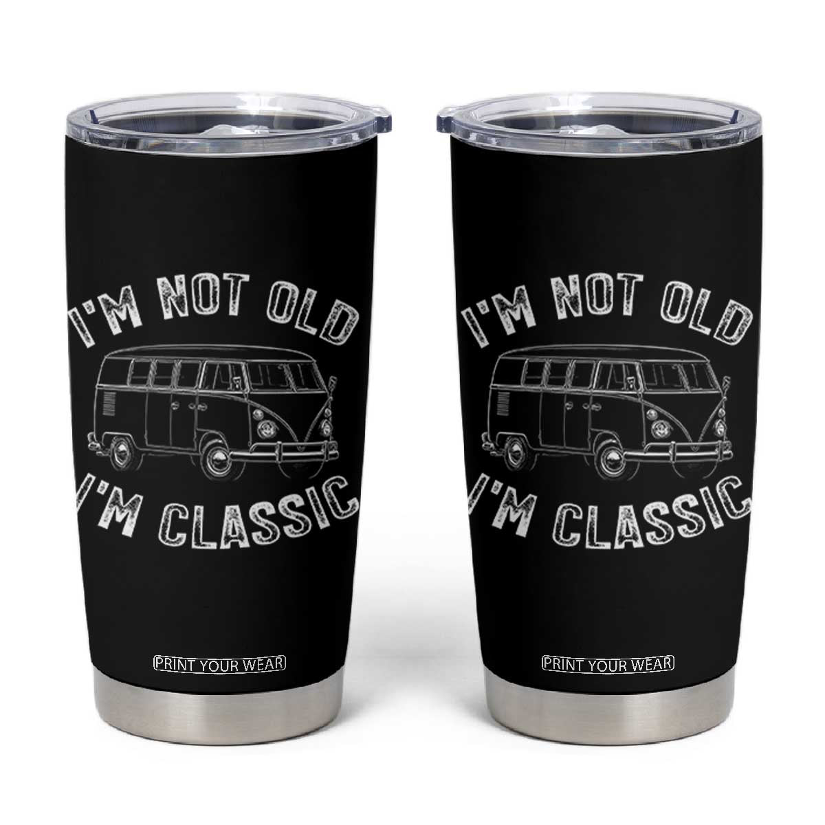 I'm Not Old I'm A Classic Tumbler Cup Vintage 1967 Classic Microbus
