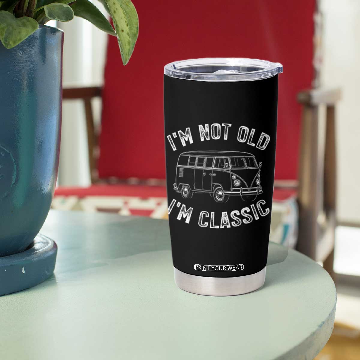 I'm Not Old I'm A Classic Tumbler Cup Vintage 1967 Classic Microbus