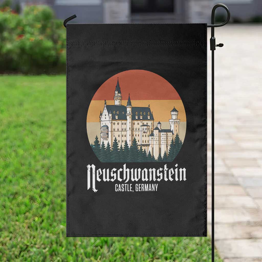 Neuschwanstein Castle Bavaria Germany Souvenir Memorabilia Garden Flag