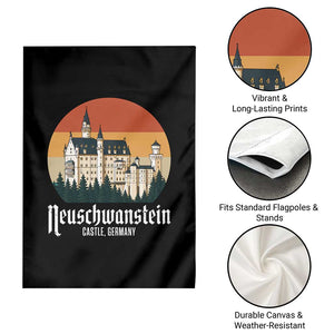 Neuschwanstein Castle Bavaria Germany Souvenir Memorabilia Garden Flag
