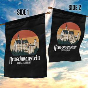 Neuschwanstein Castle Bavaria Germany Souvenir Memorabilia Garden Flag